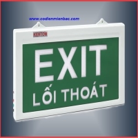 Đèn Exit- Sự cố ĐÈN EXIT 1 MẶT LỐI THOÁT - KENTOM - KT - 610 (CÓ KIỂM ĐỊNH PCCC)