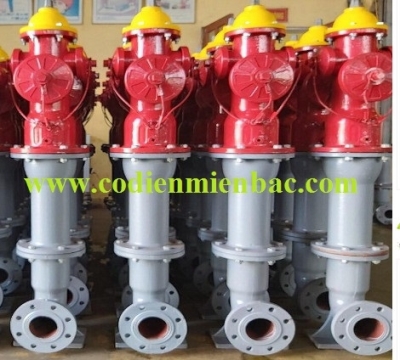 Trụ nước 3 cửa D100 BQP có tem KĐ PCCC