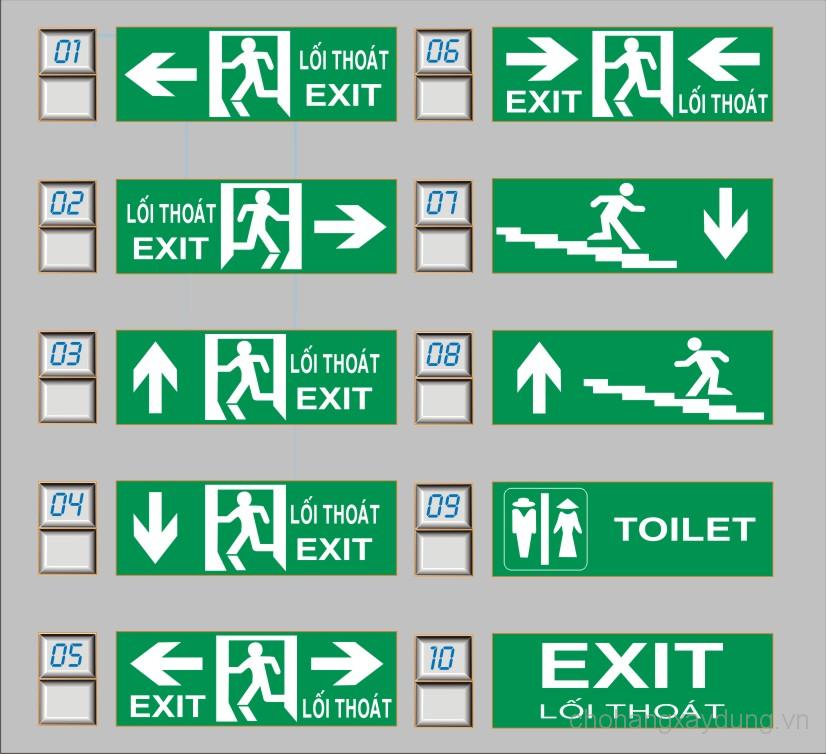Đèn exit các loại